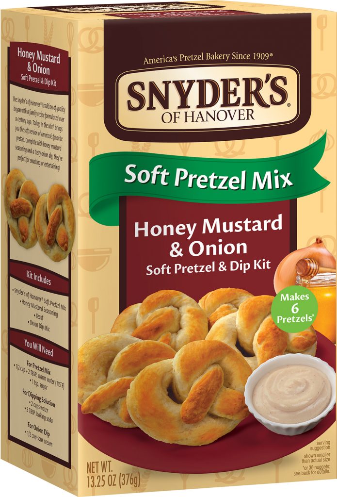 Snyder’s Honey Mustard & Onion Soft Pretzel Mix w/Onion Dip Mix | In ...